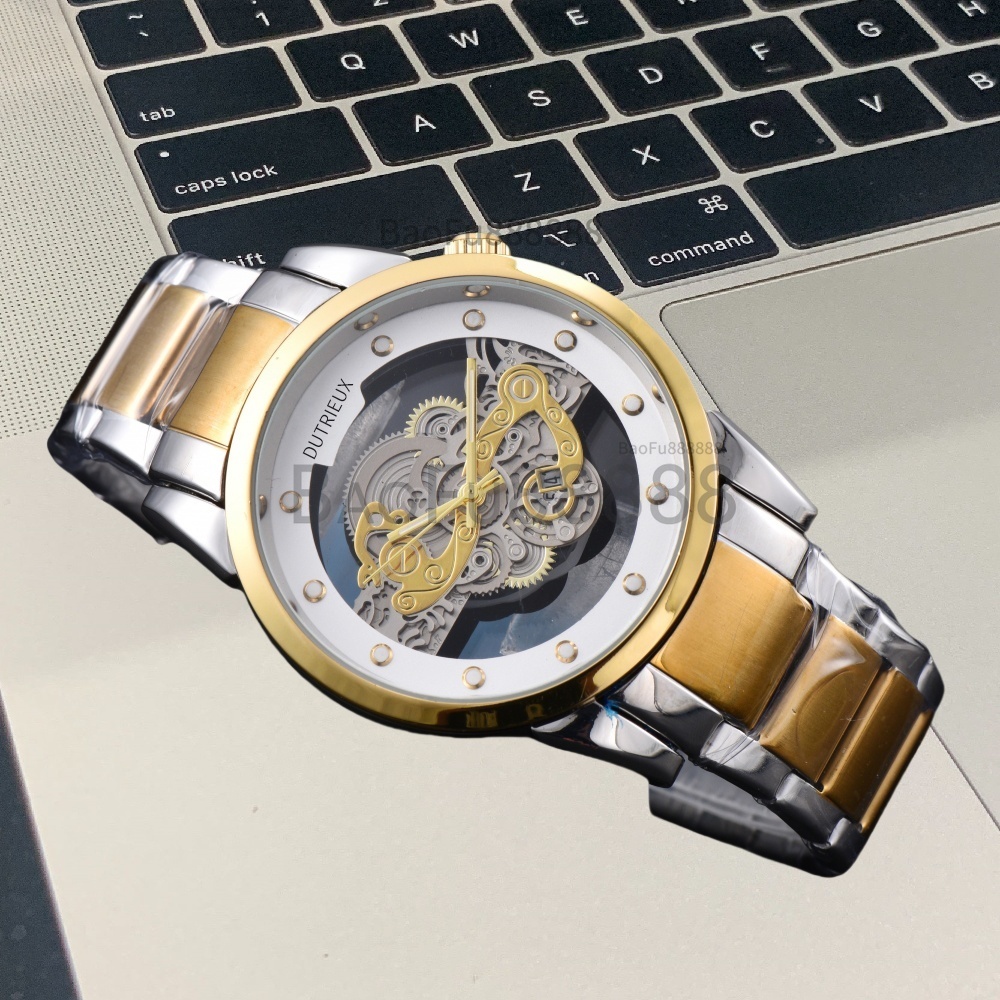 New Arrival Luxury Quartz Watches for Men Automatic Date Steel Strap Quartz Wristwatch Daily Fashion Designer Fashion Male Clocks for Gift Wholesale