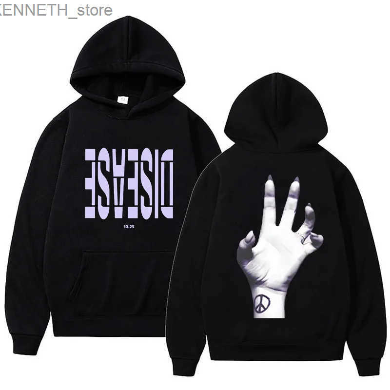 Disease Lady Gaga Hoodies 2024 New Single Song Graphic Sweatshirt for Men/Women Winter Long Slve Casual Unisex Pullovers Male S250730