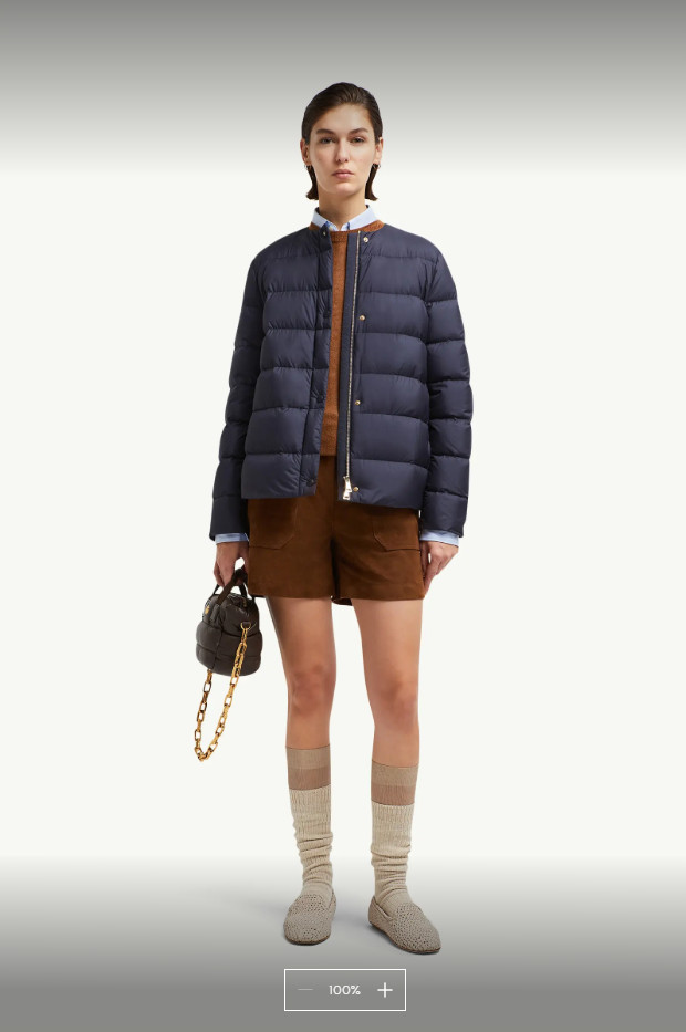 2024 Autumn Winter Women's White Duck Down Parkas Jackets Crew Neck Zipper Pockets Woman's Slim Short Coats MKWGQ25012