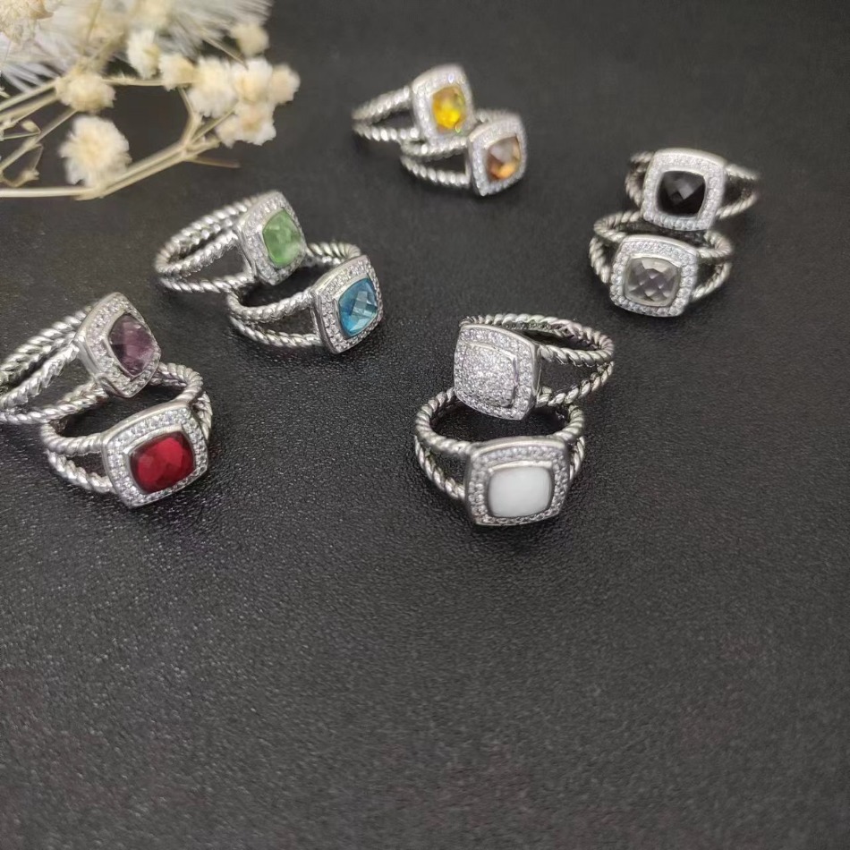 Diamond Ring designer Rings Twisted cable Ring for Men Women high quality luxury Jewelry Cross ring Fashion Classic Vintage Ring Gift wholesale