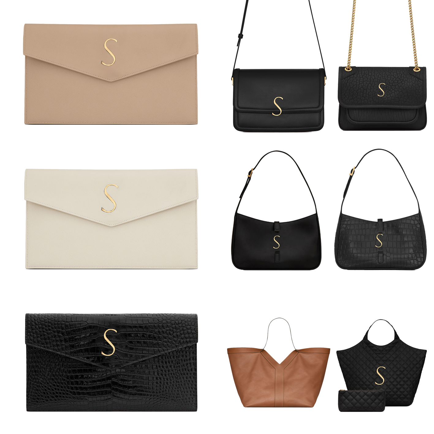 Womens Designer bag fashion Evening handbag crocodile envelope bag UPTOWN grain embossed leather clutch Bags Luxury Shoulder crossbody Underarm bag