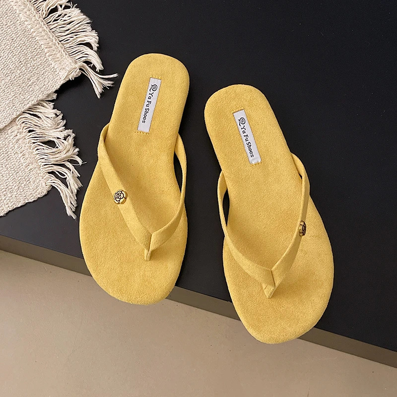 Woman Flat Slippers Woven with Comfortable Womens Shoes Casual Bottom Slippers Summer Women Sandals 250725