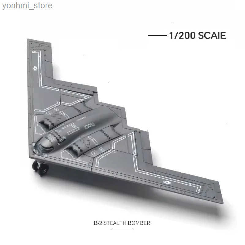 1 200 Scale Us Air Force B2 Spirit Stealth Bomber Abs Diecast Aircraft Model With Display Base Collectible Gift Home Decor L250730-image-1069084270