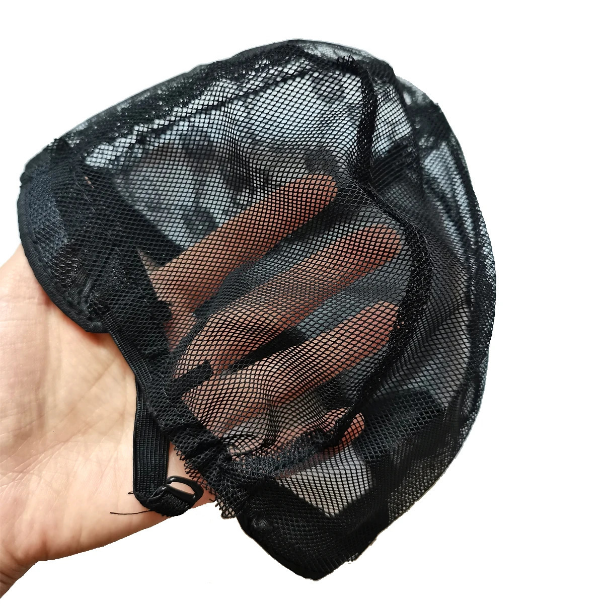 1Pieces Nylon Black Color Hair Net Wig Cap Lace Wig Caps For Wigs Hair Mesh Net Adjustable Straps for Women Men 250729