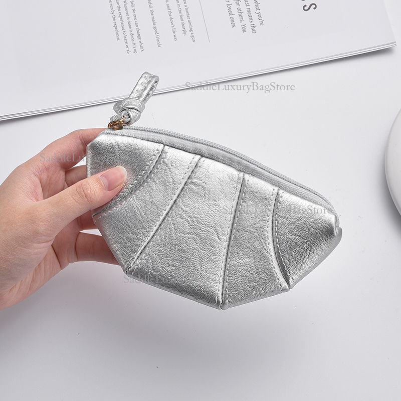 New Women's Mini Croissant Free Shipping Designer Luxury Coin Bag Silver Minimalist Storage Bag Handbag