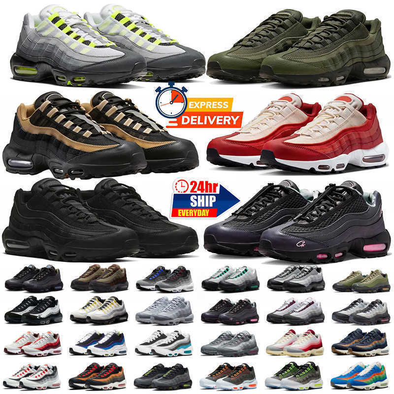 Designer 95 Scarpe da corsa da uomo 95s Triple Bianco Nero Blu reale Successivo Aegean Storm blu Rosa Neon Oliva Uomo Donna Scarpe da ginnastica Spo