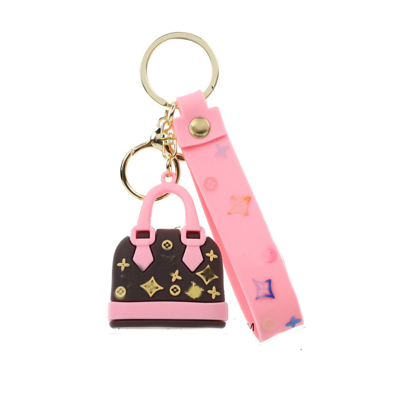 Designer Key Bucket Bag Charm Car Keychain Handmade Soft Rubber Man Woman Purse Bags Pendant Mini Fashion Keychains Accessories