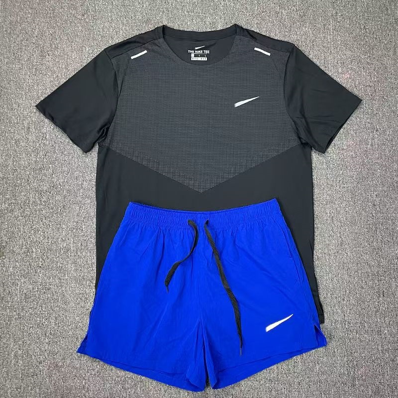 1:1 Mens Tracksuits Tech Set Designer Tracksuit T Shirts Shorts Two-piece Womens Fitness Suit Print Quick Drying and Breathable Sportswear