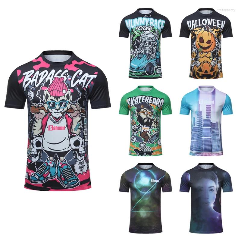 Men's T Shirts Customized High-quality Polyester Graphic T-shirt Knitted Digital Printing Breathable And Quick-drying Of 2025 Summer