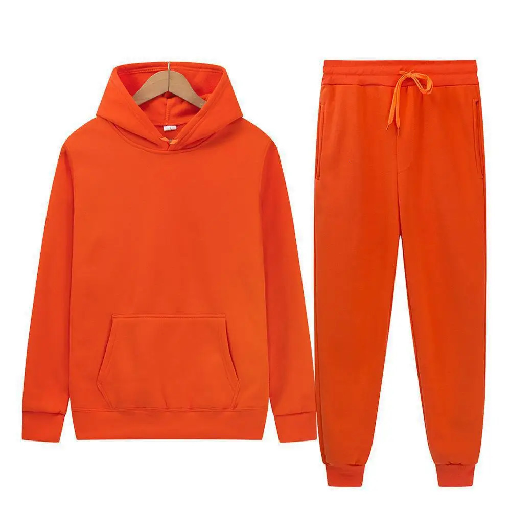 2024 Autumn And Winter Trend Allinone Hooded Hoodie Set Mens Thick Loose Running Spring 250724