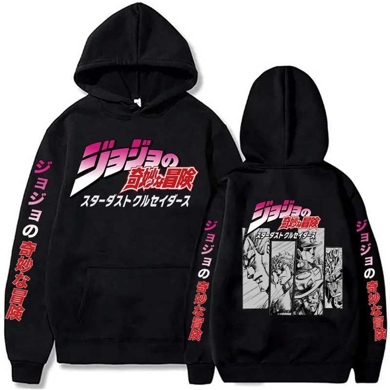 JoJos Bizarre Adventure Creative Print Autumn Winter Mens High Quty Casual Comfortable Soft Strt Hooded Sweatshirt T250730