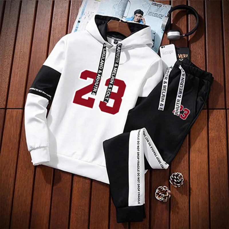Sweatshirts for Men Casual Mens Set Hoodie Sports Pants and Sportswear Sport Daily Comfortable Fashion Tracksuit s 250728