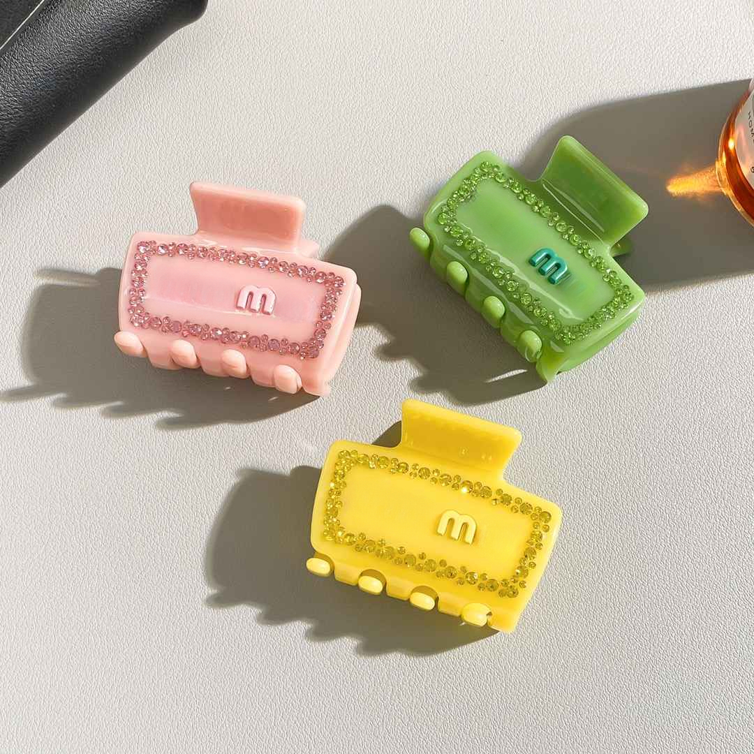 Sparkly Rhinestone Letter Hair Claws Special Letter Claw Clamp Clips for Gift Party Fashion Hair Accessories-image-1069159685