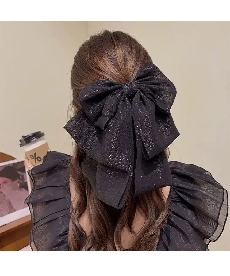 Large Butterfly Hair Clips Fashion Simple Solid Color Summer Hairpin Barrettes Bow Hair Accessories for Girls 250729