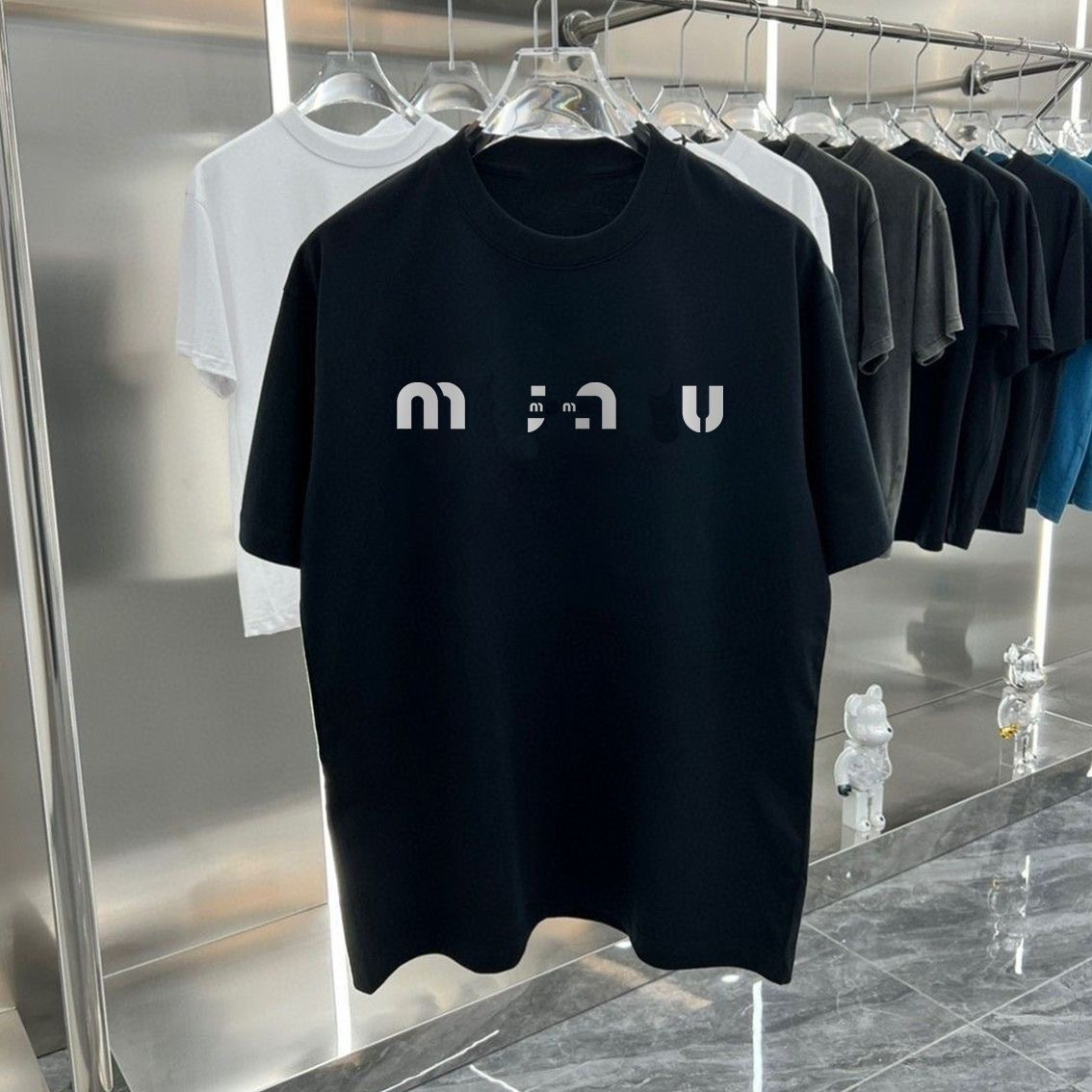 Designer Mens T-shirt Fashion Trendy Brand Small Round Neck Letter Print Loose Short Sleeve T-shirt Spring and Summer Casual Breathable T-shirt