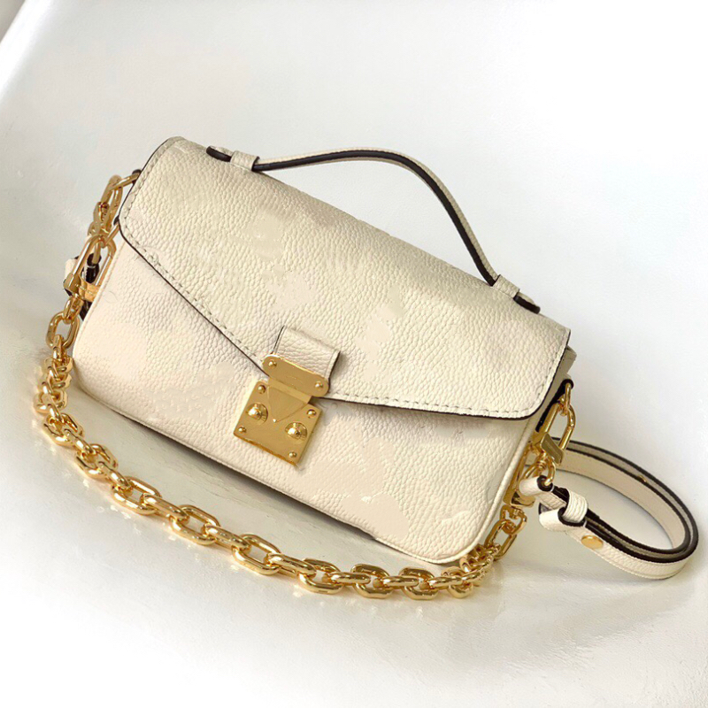 10A High-Quality luxury bag woman designer fashion bag shoulder bags designer bag tote bag Grain leather cowhide leather trimmed metal parts double