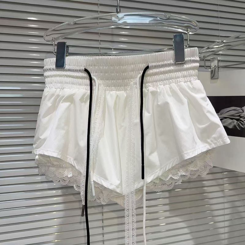 2025 Summer Plus Size Puffy Wide Leg Pants for Women High Waist Outdoor Lantern Bloomer Shorts Slimming Casual Hot Pants