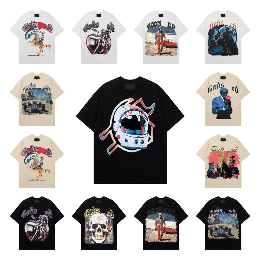 shirt designer t shirt mens tshirt short sleeve beach hipster fabric Stree printing Men Women street High Quality Hip Hop Fashion washed black tee s