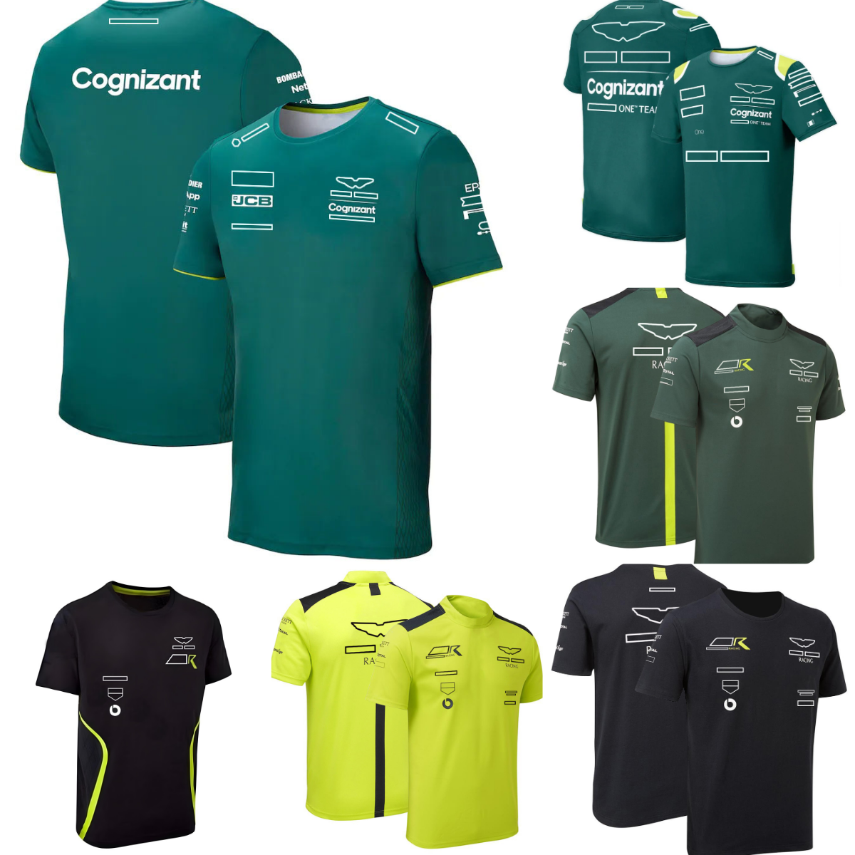 T-shirt de l'équipe F1 Formule 1 Pilote de course manches courtes Jersey T-shirt d'été à séchage rapide pour hommes T-shirts respirants T-shirt d
