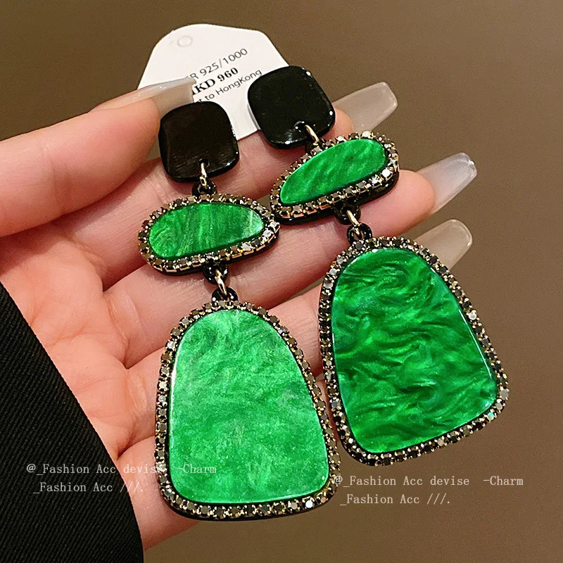 Womens Exaggerated Pendant Earring Delicate Trendy Jewellery Simple Style Korean Fashion Earrings Classic Geometric Jewelry 250730