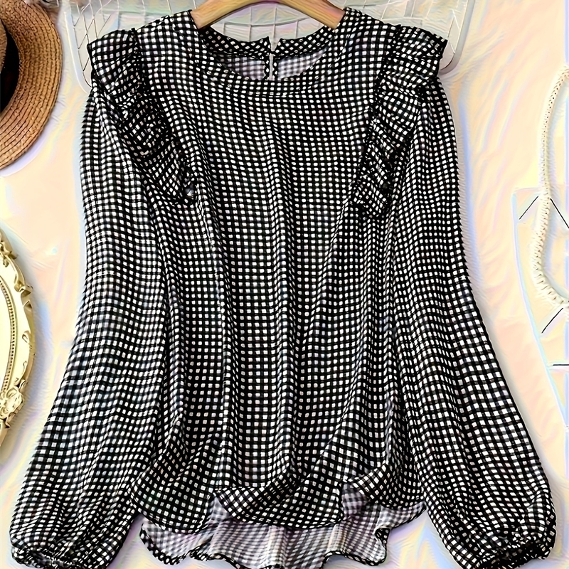 Womens plus size shirt summer chic elegant casual womens fashionable y250703