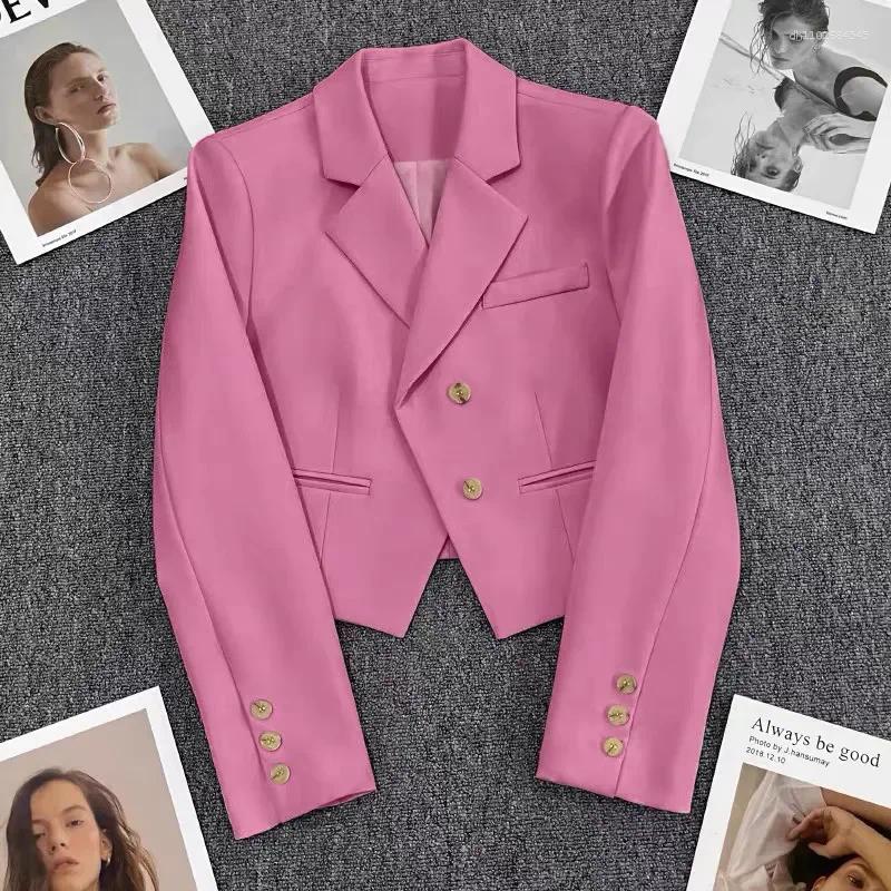 Women's Jackets Spring And Autumn Short Blazers Coat Women 2025 Fashion Long Sleeve Suit Jacket Elegant Office Blazer Female Loose Tops W845