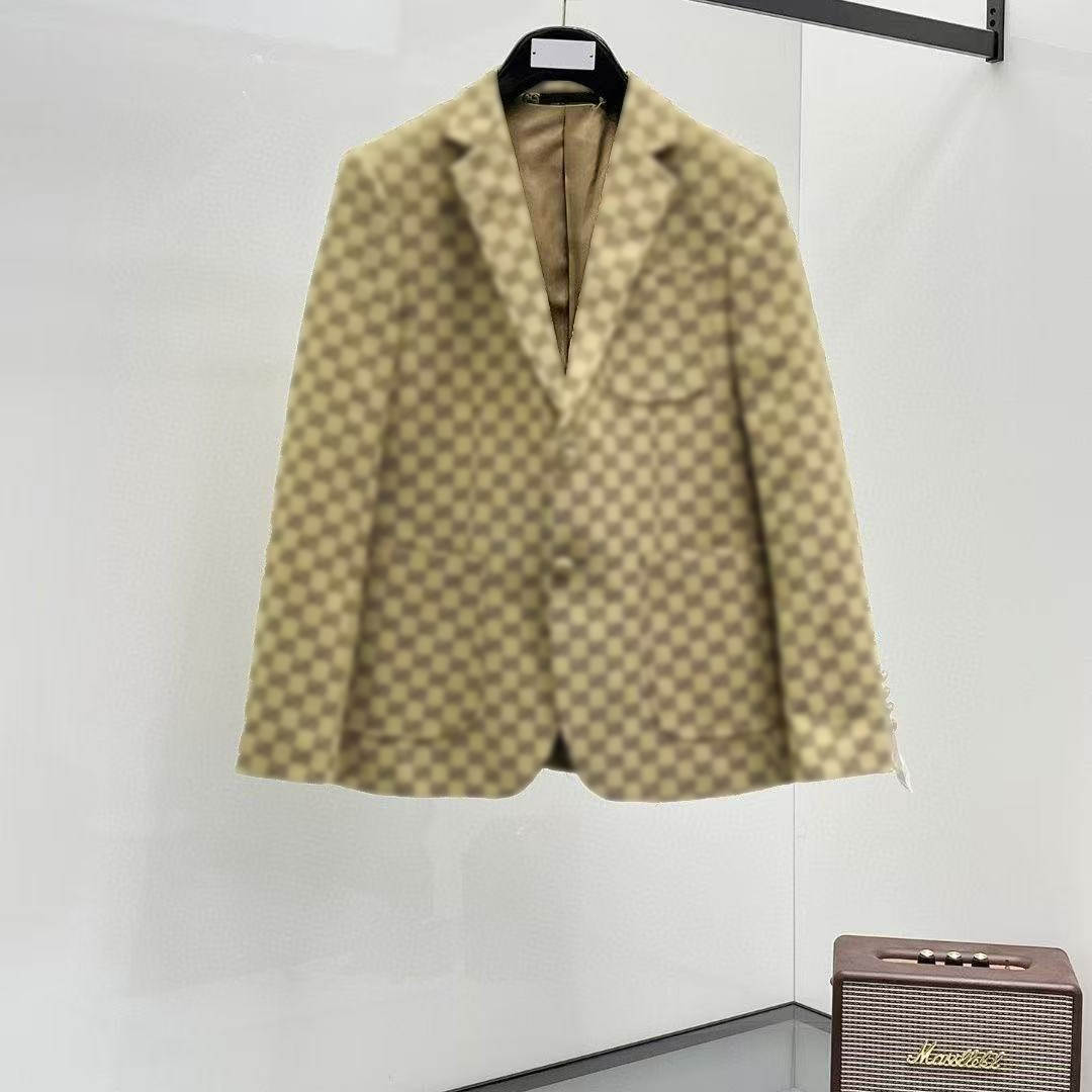 Men's Blazer Designer Fall Luxury Jacket Slim Casual Double Letter Jacket Men's Fashion Women's Formal Suit Asian M-4XL