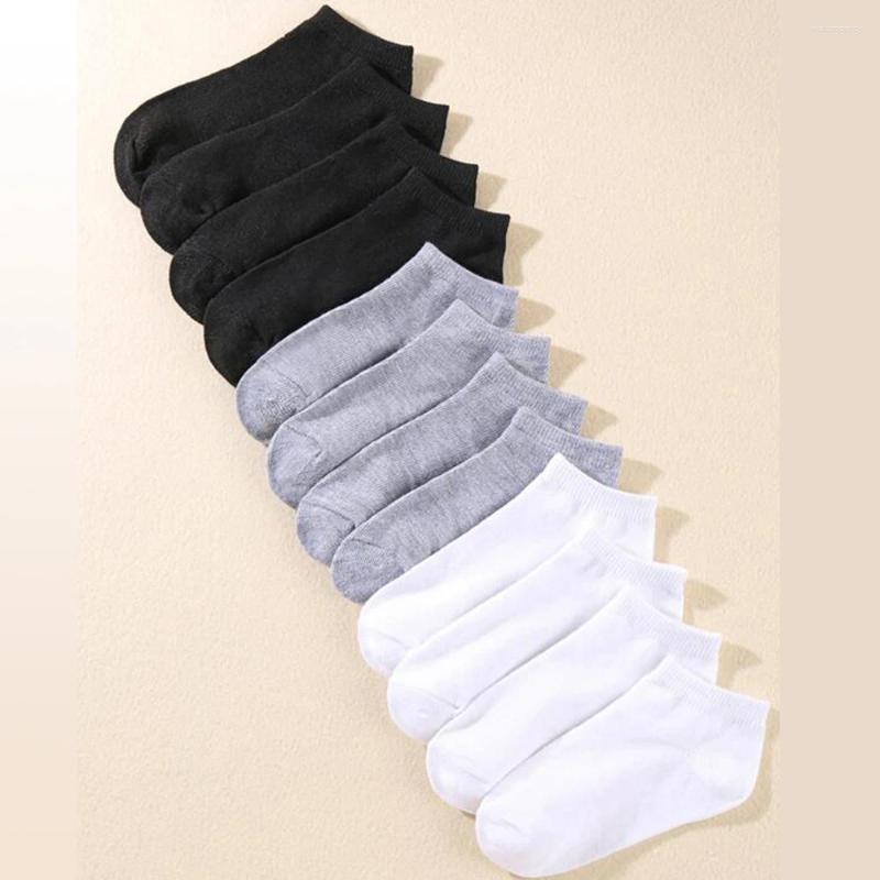 Men's Socks 12 Pairs Solid Color Boat Comfortable Breathable High-Quality Business Low Tube Casual Men Slipper Floor