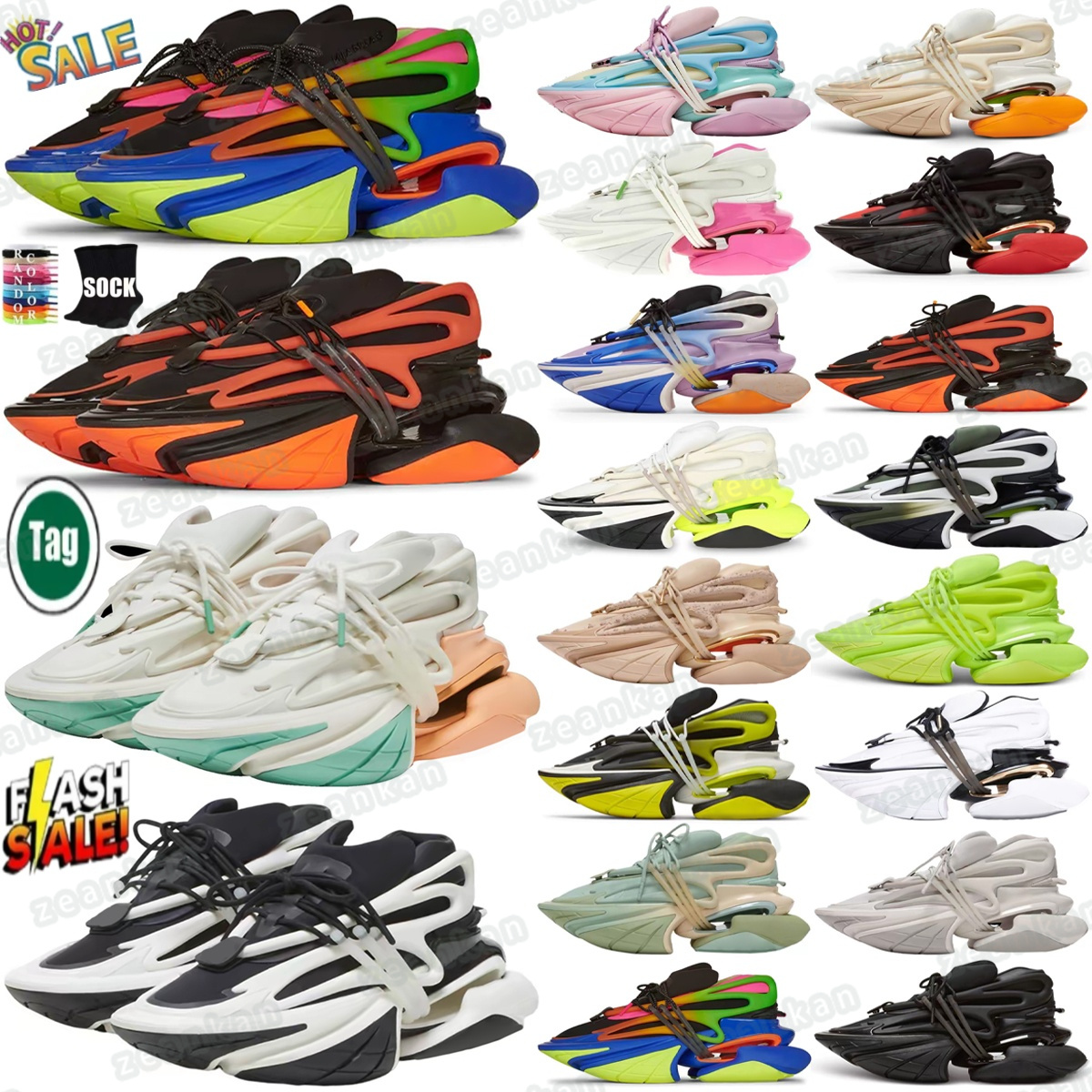 Bullet Unicorn Sneakers shoes designer Unicorns Trainers Neoprene Yacht Iron boat Low Top White Black Gradiant Yellow Beige Multicolor pink blue-image-899035516