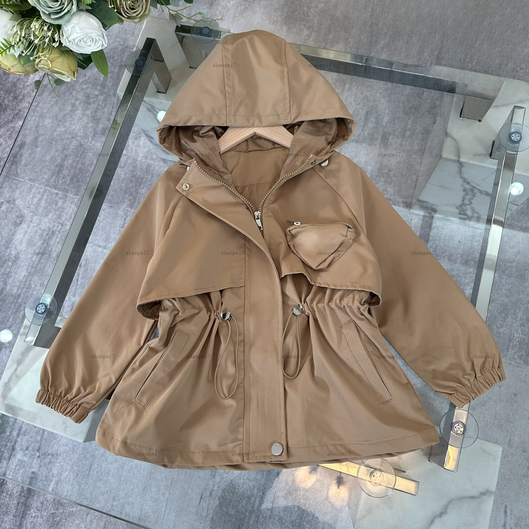 Top baby Tench coats Zipper pocket Child jacket kids designer clothes girl windbreaker autumn boy Outwear A241X07N068-image-1069101013