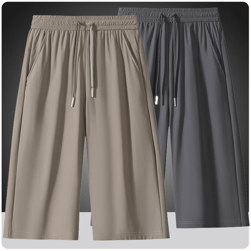Plus Size 7XL 8XL High Quality Men's 3/4 Long Hiking Capri Shorts For Men Streetwear Cargo Short For Summer Travel Workout Pants