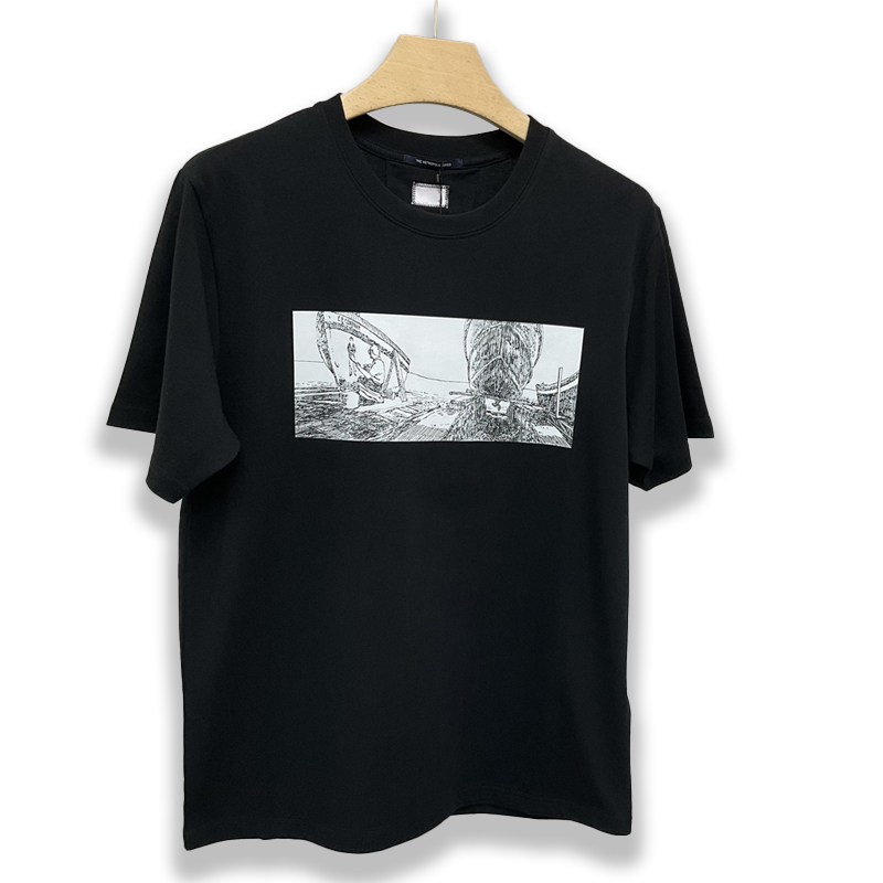 Topstoney Shirt Women's Summer New Designer T-Shirt Luxury High Quality Unisex Letter Printed Trendy T-Shirt Embroidered Casual Round Neck Shor