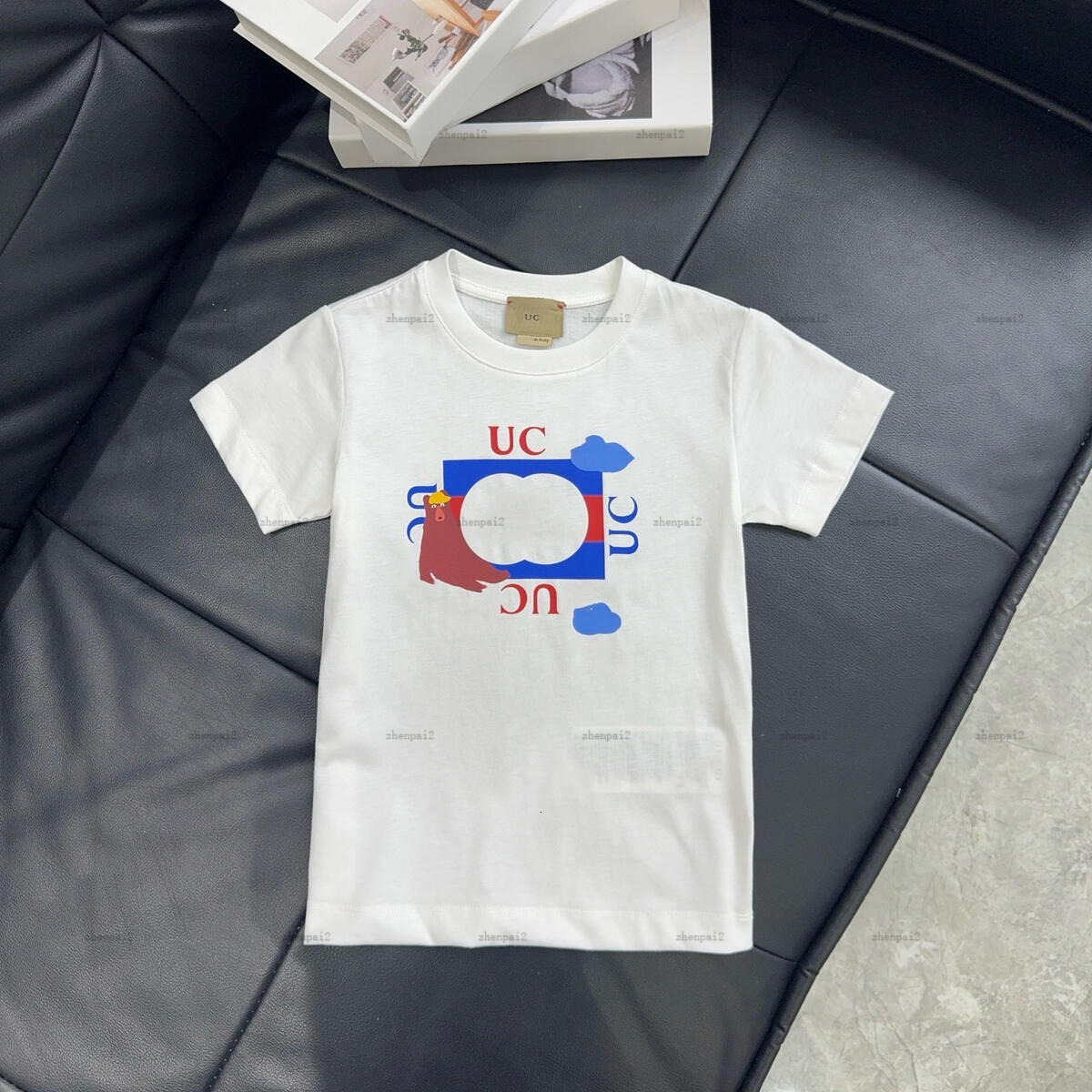 Luxury baby T-shirt Complete labels child tshirt Round neck kids designer clothes boys girls Short Sleeve tees A236X07N055-h