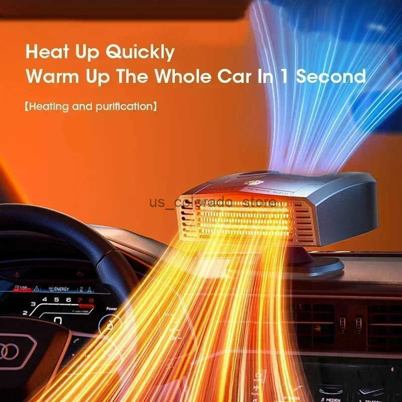 Portable Car Heater 12V/24V 150W Windshield Defroster Demister Fan Electric Heating for Truck Winter Use with Fast Drying L260524QVNA-image-1069261804