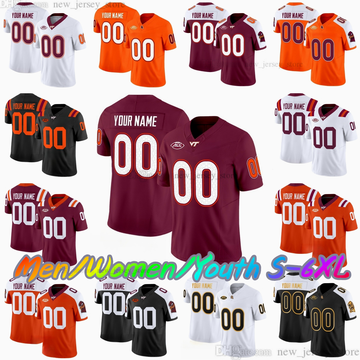 Custom 2026-27 New College Football 17 Ethan Grunkemeyer Jersey Stitched 16 Jeffrey Overton Jr 85 Luke Reynolds 3 Kaleb Spencer 22 Bryce Baker 25 Be