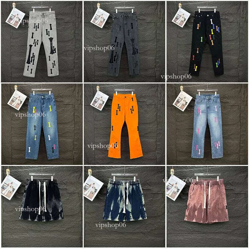 High Quality Chrome Jeans 25 ch Jeans New Men's Jeans Designer Make Old Washed Straight Trousers Letter Prints Long Style Luxury CH Jeans Cross