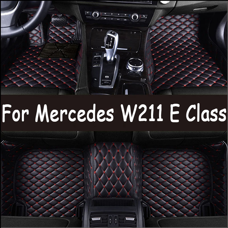Custom Car Floor Mats for W211 E Class 2003 to 2008 Years Interior Details Car Accessories Carpet-image-1069673305