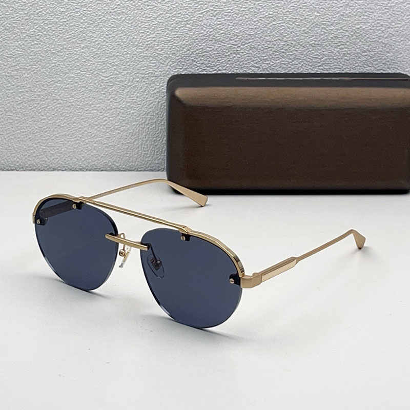 Summer New Octo Finissimo Sunglasses Men and Women Pilots Titanium Metal Frame Outdoor Leisure Travel Driving Sunglasses BV40052I with Box Size 60 1