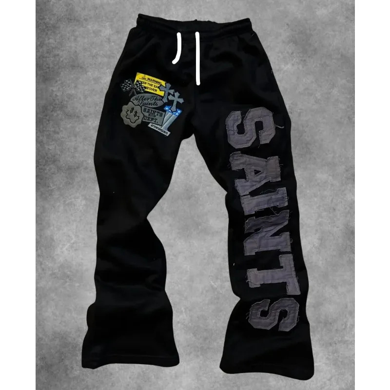 Pantalon de sport décontracté en maille imprimée en 3D, respirant et à la mode, style européen et américain, pour adultes et ren 251029