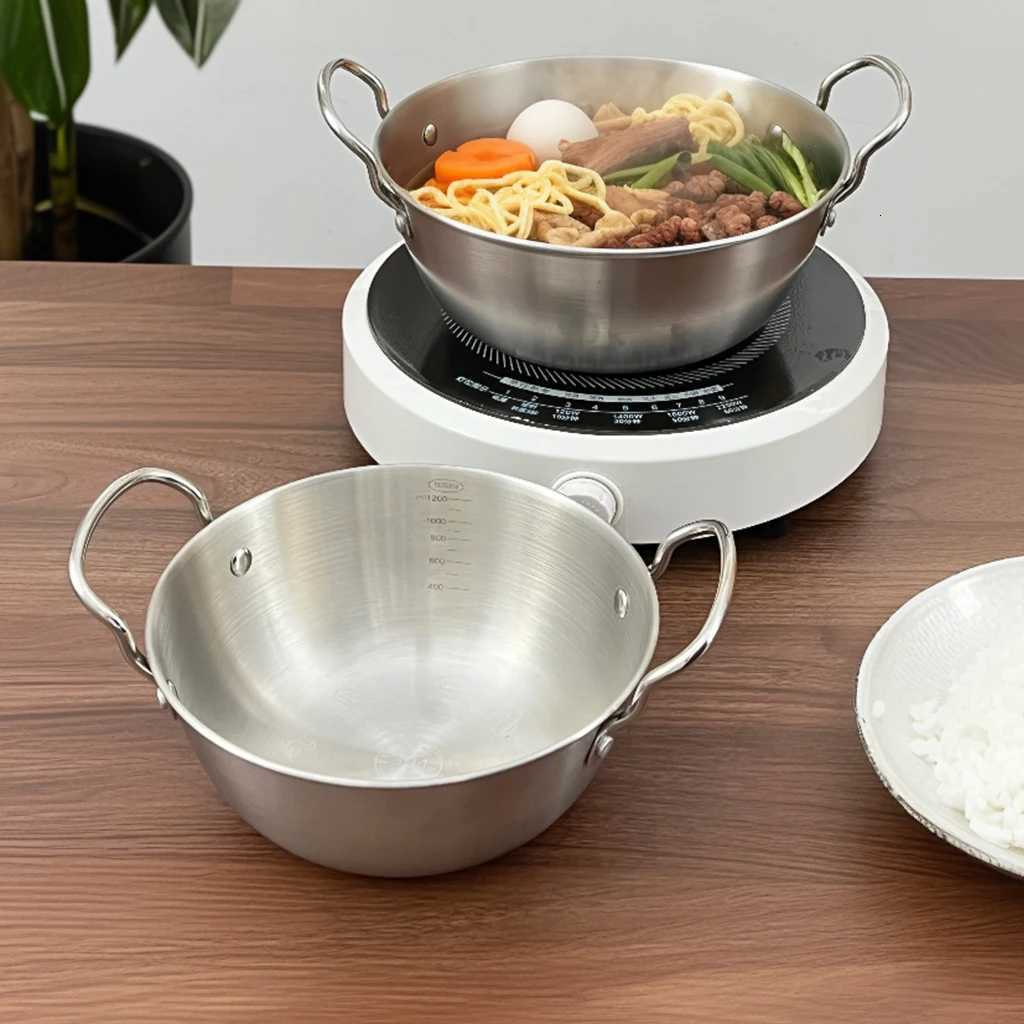 304 Stainless Steel Instant Noodle Bowls With Double Ear Large Capacity Korean Style Ramen Bowl Food Container Kitchen Tableware Y251101-image-1082680194