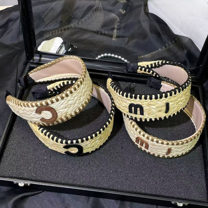 Designer Headband Vintage Wide-brimmed Thicken Elastic Headband Classic Letter Headband Fashion HairBands for Women Street Fashion Headband High--image-1082904774