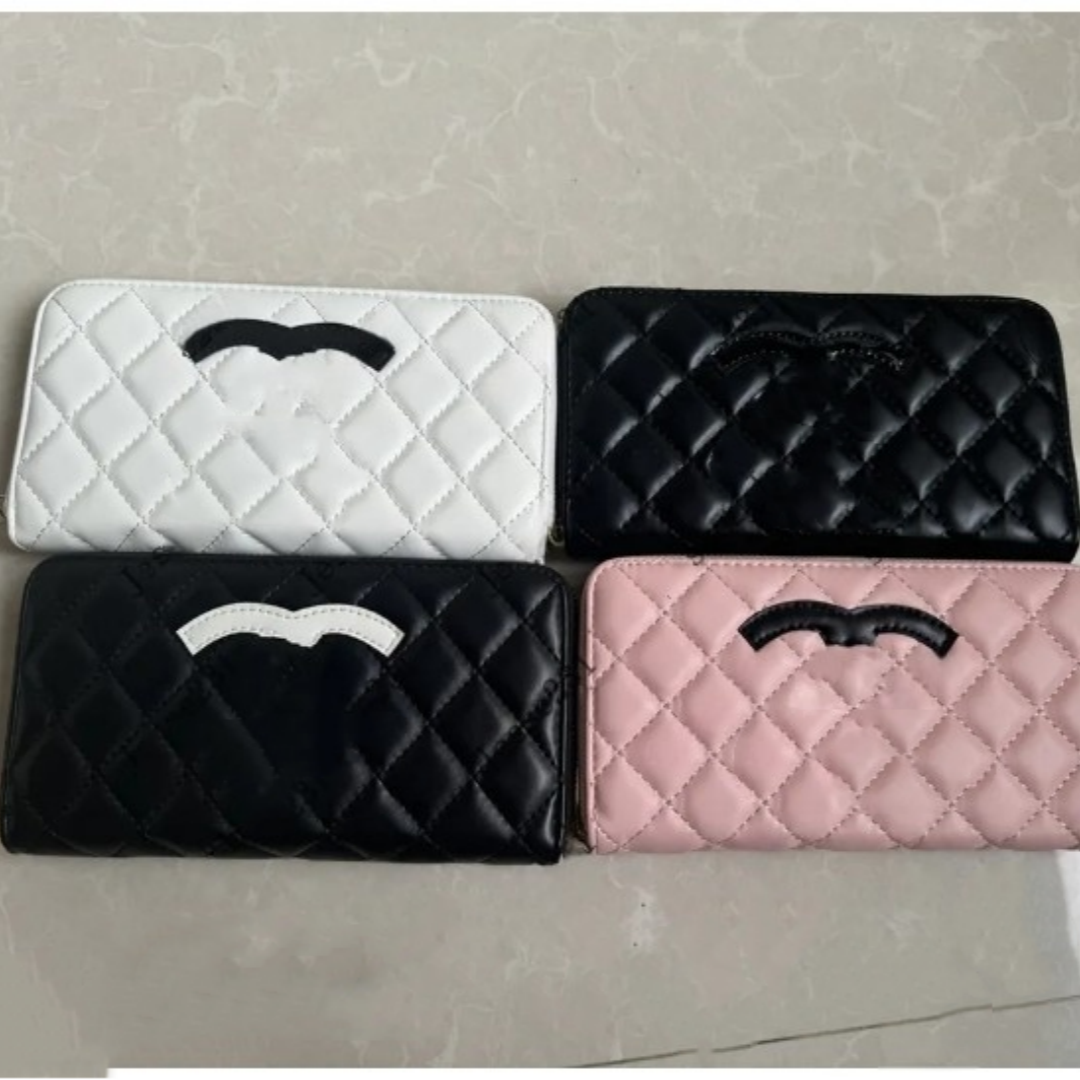 Portefeuille de concepteur supérieur Femmes Luxurys Sac Portefeuille Embrayage Vérifiez le sac à main Double Lettre Baulleflement Long Holders Po