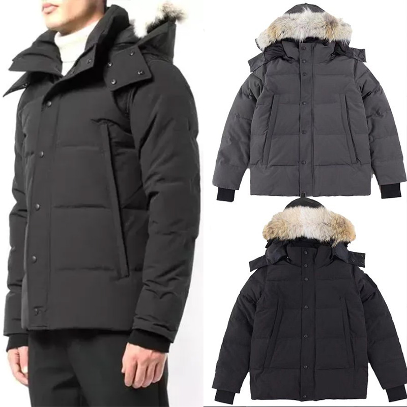 Down Jacket canada Coats 29 Parker Large pockets coat Wolf fur and large fur collar puffer jacket Outdoor coat wyndham parka Down jacket Coat Hiver