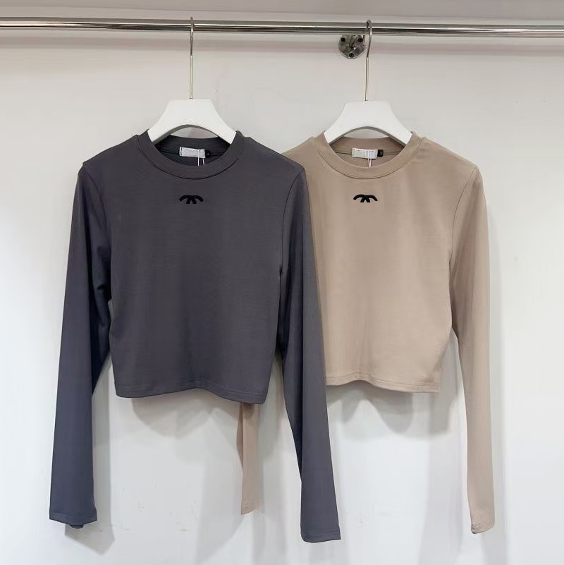 T shirt 2025 New Designer Long Sleeve Letter High Quality Cotton Pullover Women's Sweatshirt
