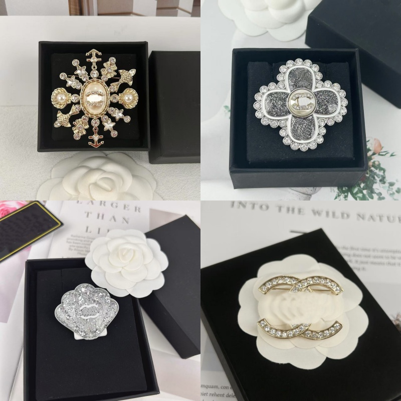NOUVELLE lettre de créateur goth broche rétro cadeau épingles pour femmes perle diamant coquille mode broche grandes perles vêtements féminins co