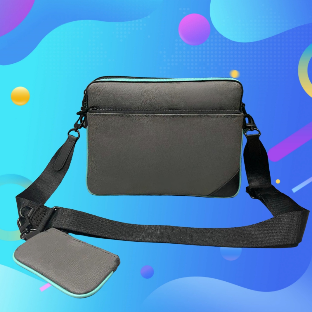 Sacs de crossbody de créateur de luxe Men de sac à main trio M69443 Sac de messager Eclipse Canvas Inverse Sac à bandoulière en cuir en cuir avec