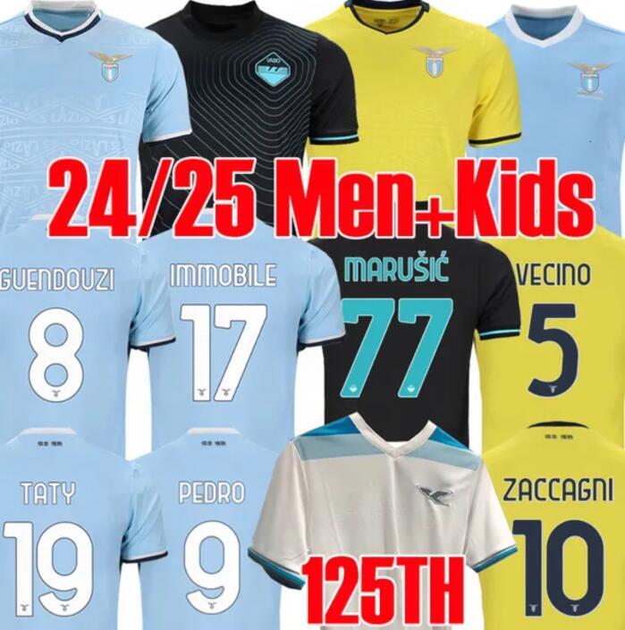 24 25 Lazio soccer Jerseys maglie 2024 2025 IMMOBILE Luis Alberto BASTOS SERGEJ BADELJ LUCAS J.CORREA ZACCAGNI MARUSIC men kids kit football shir-image-950063035