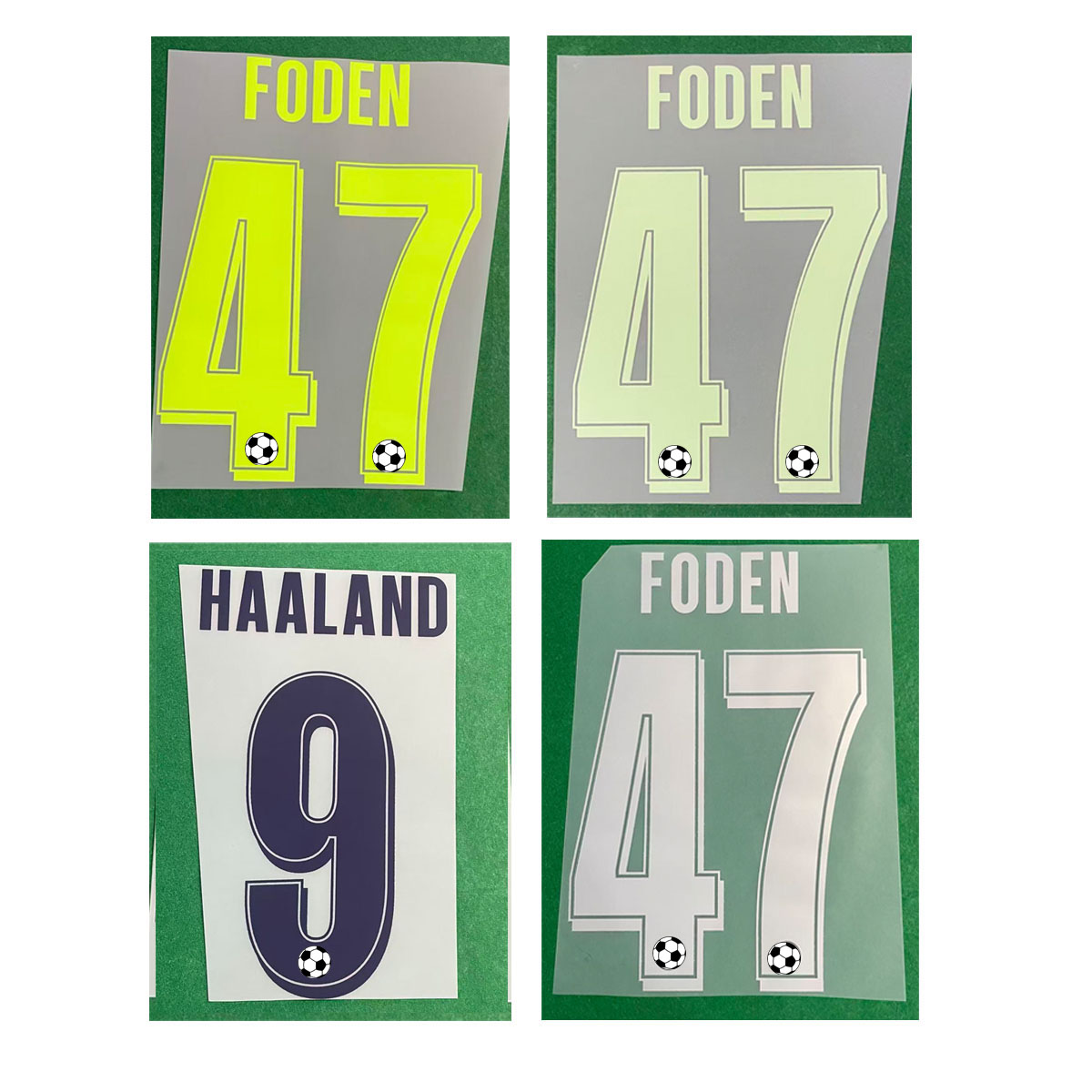 2025 UCL League Nameset Haaland Marmoush Bernardo Foden Customize Any Name Number Printing Soccer Patch Badge