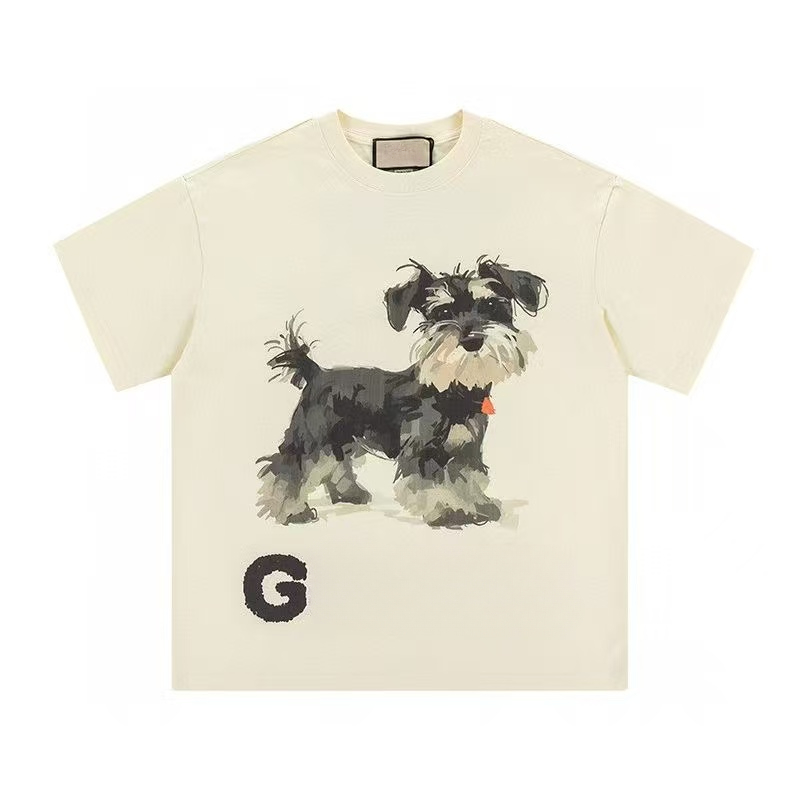 2025 Spring Summer Mens Luxury Cute Cat Designer T Shirt Tops Clothes For Women Men Cotton Unisex Lovely Dog Bees Print Tees Hip Hop T Shirt Top Clo