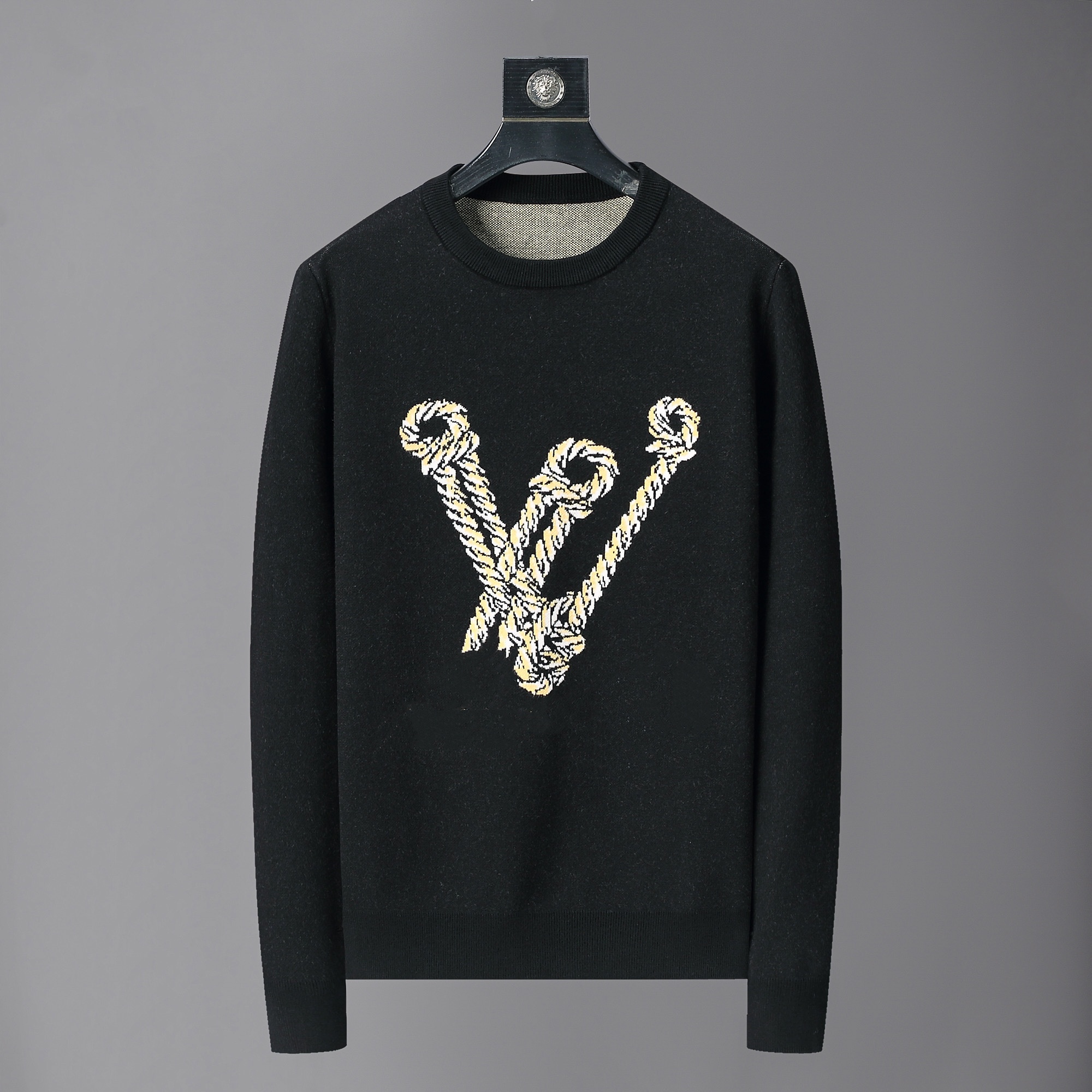 Designer Mens Knitted Sweater Jacquard Letter Pattern Vintage Hip Hop Casual Sports Long Sleeve Sweater Men Plus size M-3XL